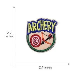 Paquete de 2 insignias bordadas de tiro con arco para_2