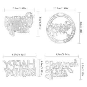 FineGood Juego de 4 troqueles para hacer tarjetas_2