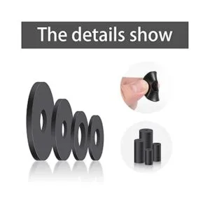 AIEX Kit surtido de 100 arandelas de goma planas_3