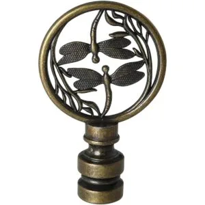 DGBRSM Remates de lámpara de libélulas dobles de 138_1