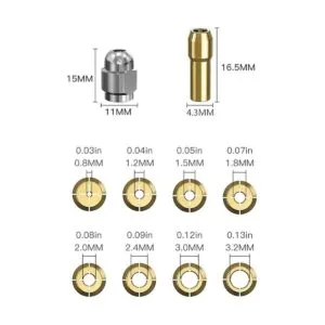 Juego de pinzas de taladro para Dremel 132 a 18_3