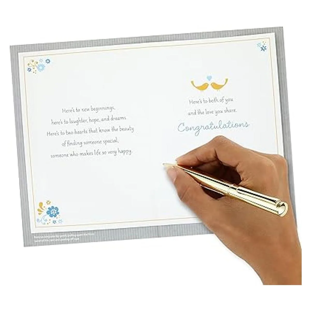 Hallmark Tarjeta de boda adorno de corazón de madera de_6