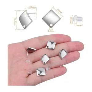 Aylifu 30 aretes de tuerca de acero inoxidable cuadrados_3