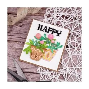 Macetas de metal troqueles de corte plantillas de_2