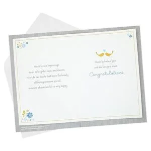 Hallmark Tarjeta de boda adorno de corazón de madera de_2