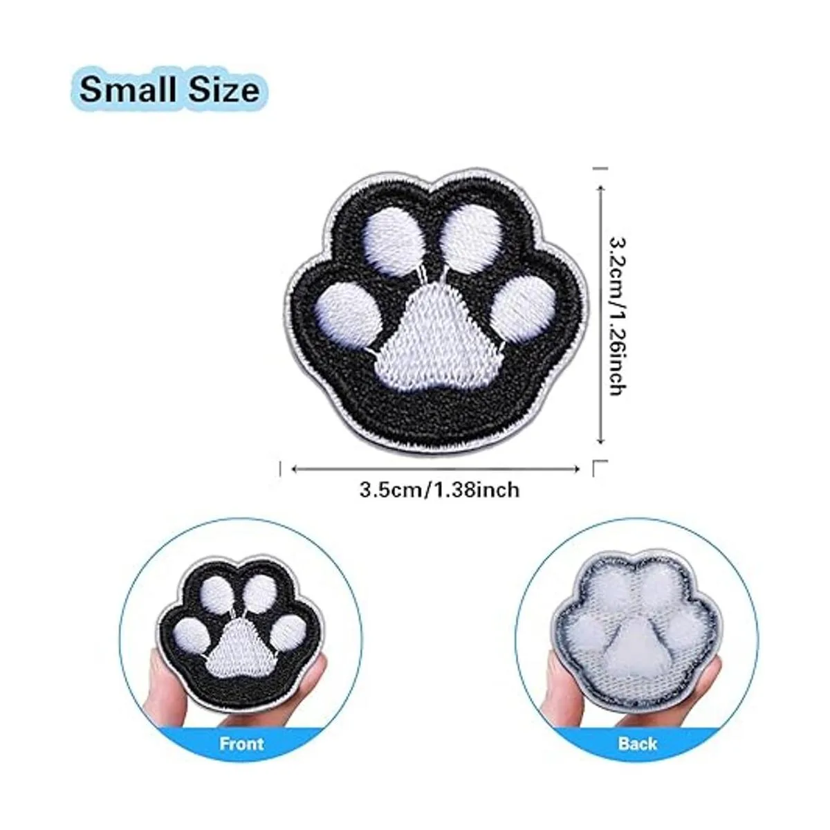 Nicime 14 parches de estampado de patas para ropa parches_2