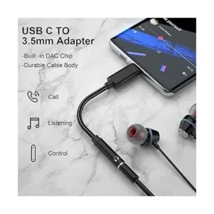 TITACUTE Adaptador de auriculares USB tipo C a conector de_3