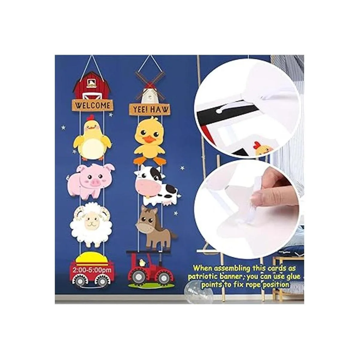 Decoración de fiesta temática de animales de granja_5