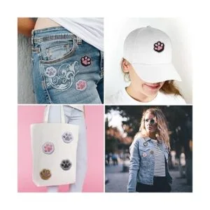 Nicime 14 parches de estampado de patas para ropa parches_5