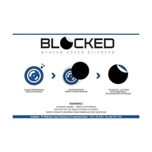 BLOCKED Cubiertas de vinilo para cámara web y cámara_5