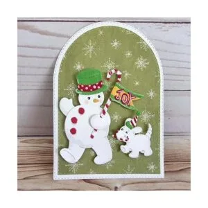 XMYXCRAFT Troqueles de metal de Navidad muñeco de nieve y_5