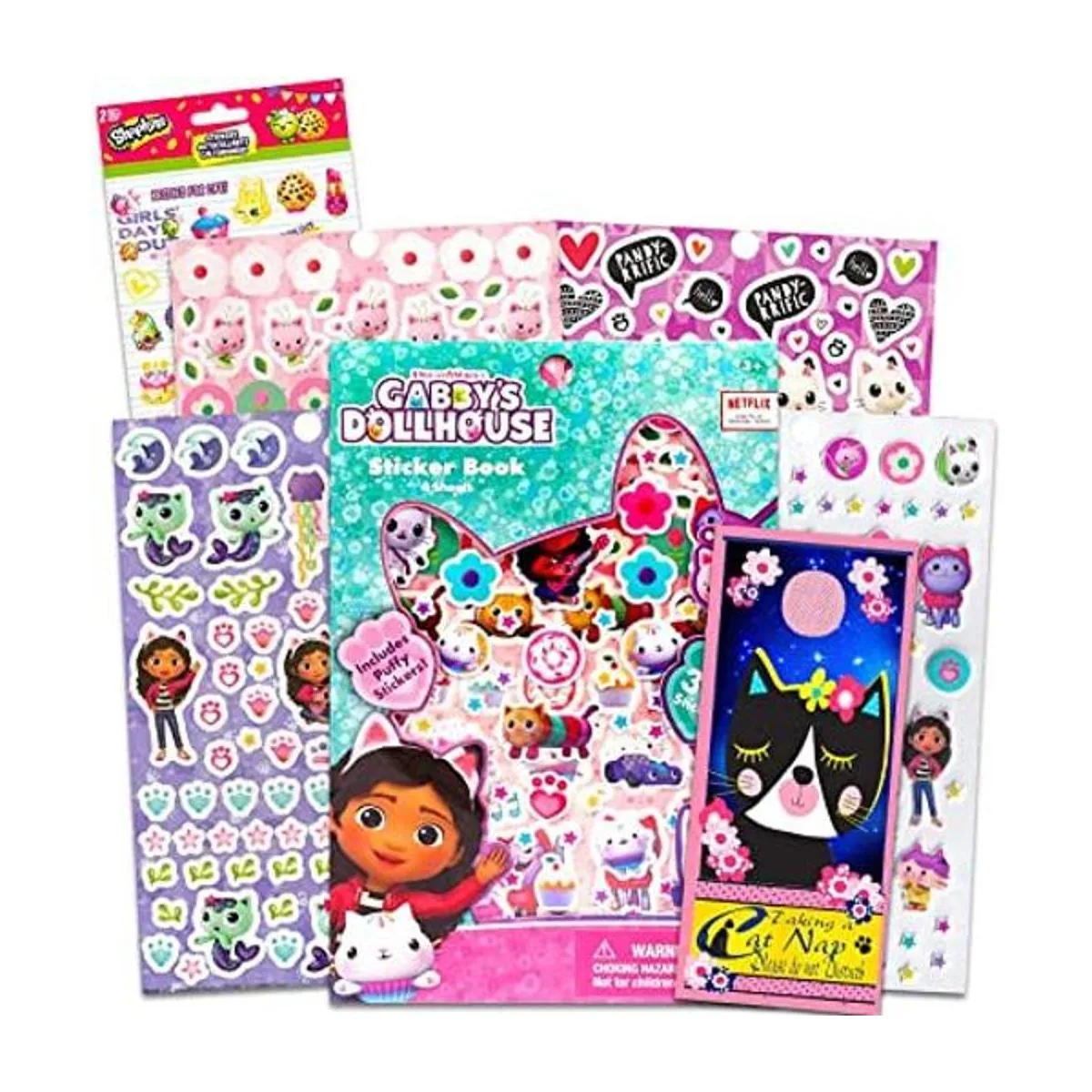 Gabbys Dollhouse Libro de calcomanías para niñas paquete_1