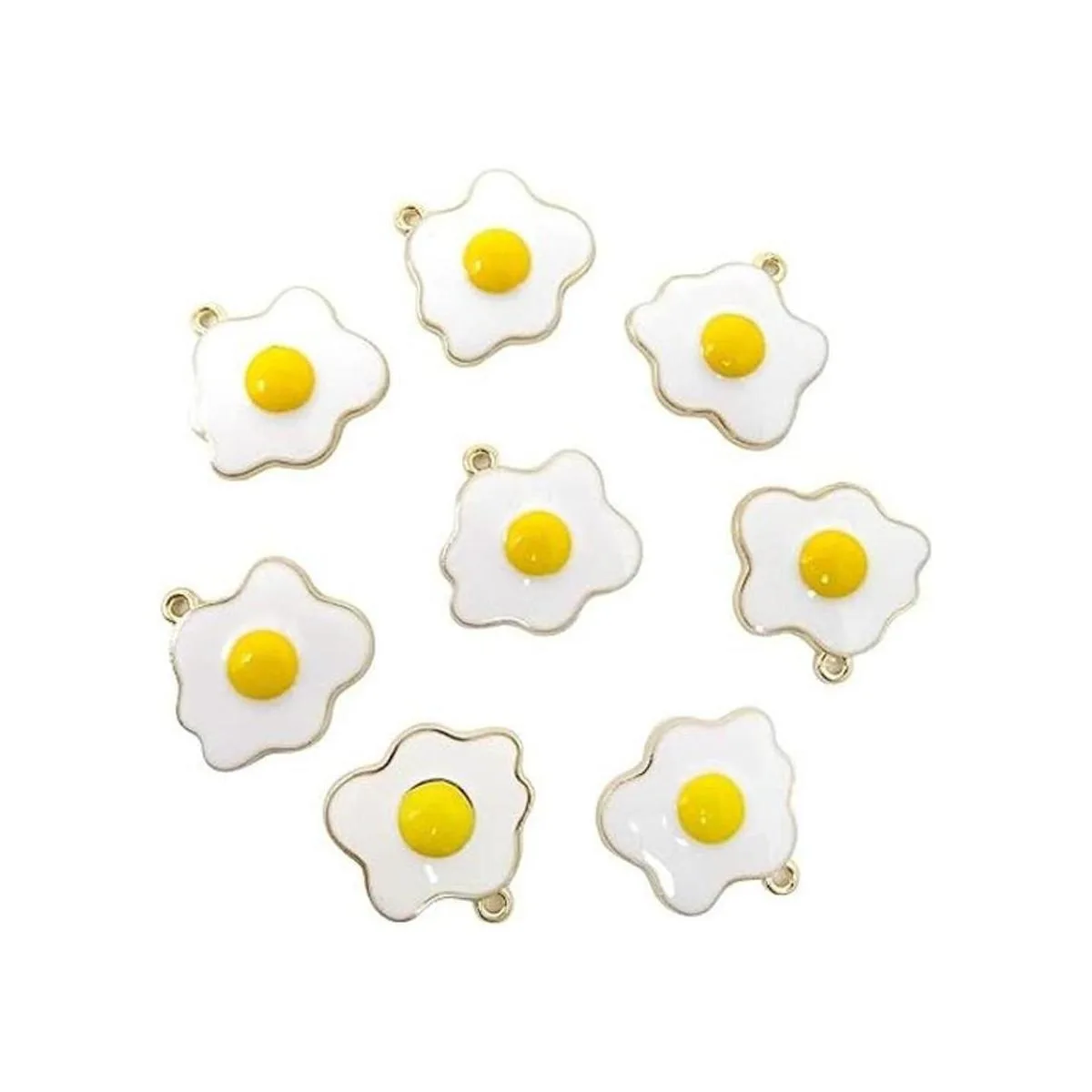 Honbay 20 piezas de aleación de esmalte huevos fritos_1