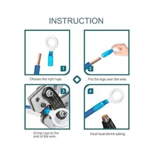 Housun 60 conectores de cable termorretráctil terminales_4