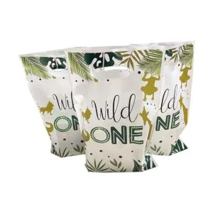 30 bolsas de regalo Wild One de la selva de animales_3