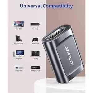 JSAUX Acoplador HDMI hembra a hembra 2 unidades_6