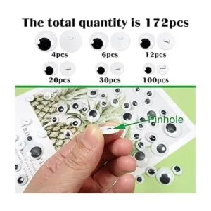 TOAOB 172 botones de ojos de movimiento para coser de_4