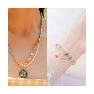 100 cuentas espaciadoras de bolas de cristal plateado de_6