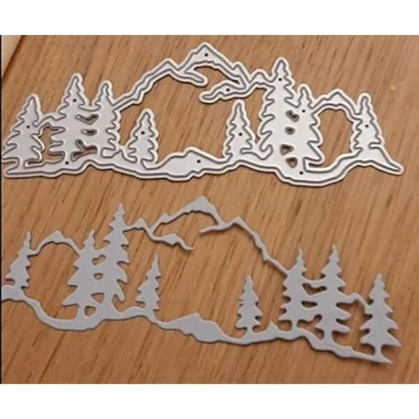 XMYXCRAFT Troqueles de metal para árbol y montaña_6