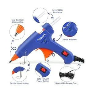 Assark Pistola de pegamento mini kit de de_2