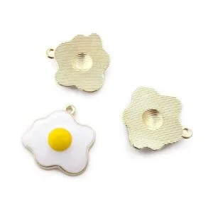 Honbay 20 piezas de aleación de esmalte huevos fritos_3