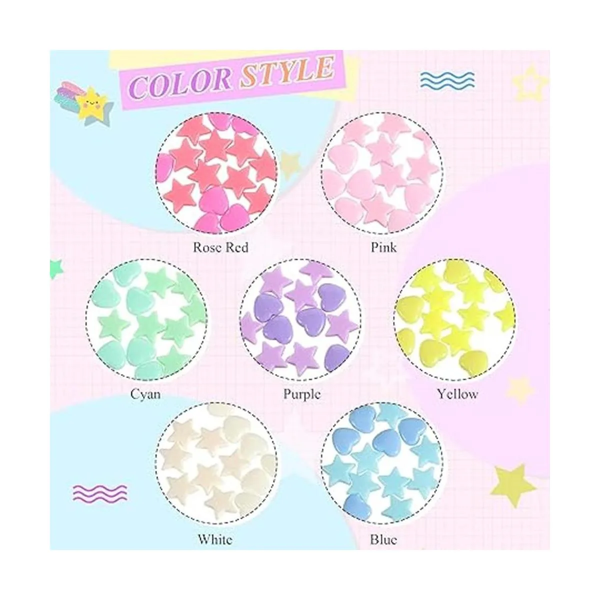 400 cuentas de acrílico con forma de corazón y cuentas en_5