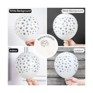 PartyWoo Globos de pata 50 globos de látex con estampado_2