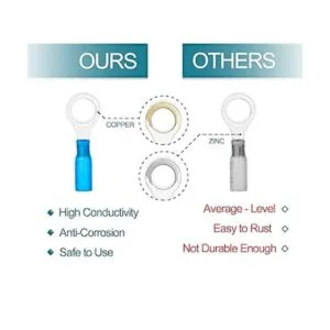 Housun 60 conectores de cable termorretráctil terminales_2