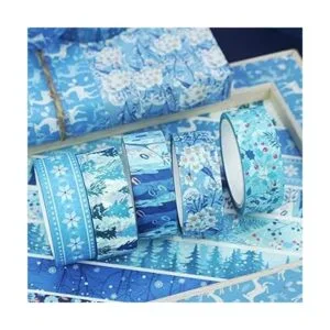Yubbaex Juego de 10 rollos de cinta Washi de invierno_5
