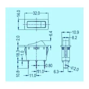 Interruptor basculante para chimeneas eléctricas FMI Desa_2