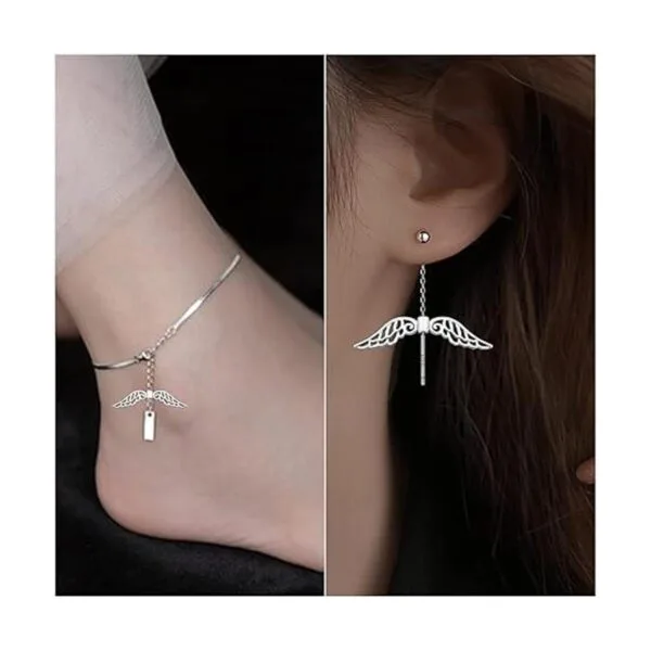 BronaGrand 50 cuentas espaciadoras de alas de ángel_6