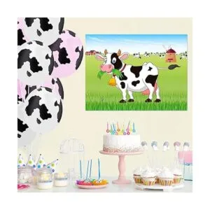 ASTARON Pin The Tail on The Cow Juego de fiesta con 30_4