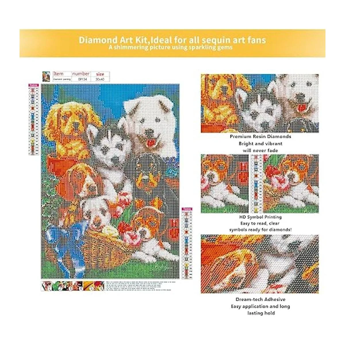 Kits de pintura de diamantes para perros principiantes_2