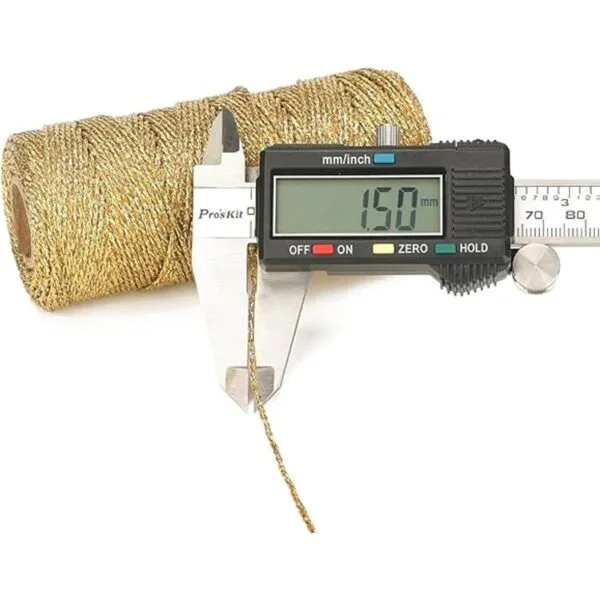 Cordel decorativo metálico para panaderos de 110 yardas_2