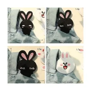 Parches de hierro para ropa de conejitos lindos con_4