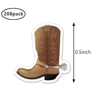 Calcomanías para planificar botas vaqueras 0.5 pulgadas_2