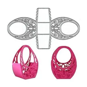 Heureppy Troqueles de corte de cesta de flores 3D para_1