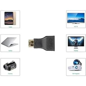 JD Mini adaptador HDMI 5 unidades chapado en oro HDMI_5