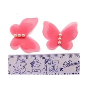 Dandan DIY 30 lazos de organza con diseño de flores y_3