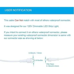 Conector de cable de extensión impermeable IP65 conector_2