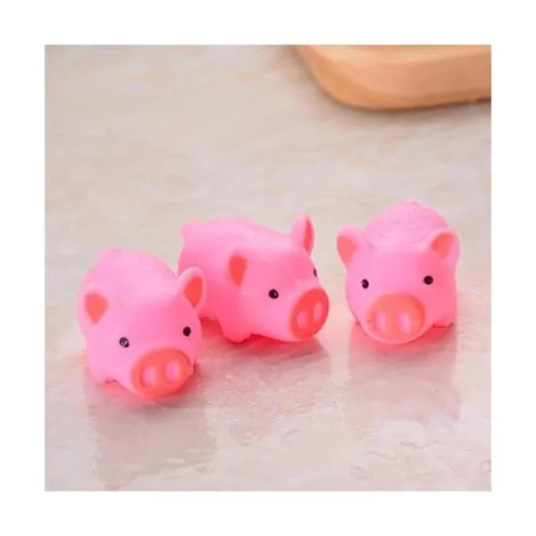 Juguetes de baño para bebé 4 unidades cerdo rosa de_3