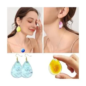 Szecl Juego de 38 cavidades para joyería de resina molde_5