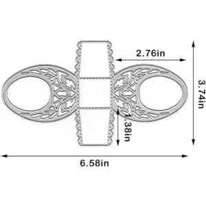 Heureppy Troqueles de corte de cesta de flores 3D para_2