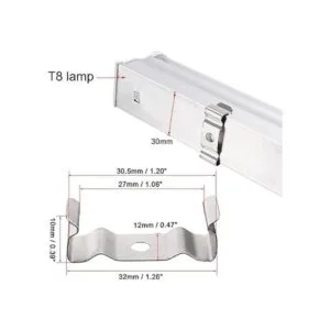 uxcell T5 Soporte para lámpara de tubo fluorescente_5