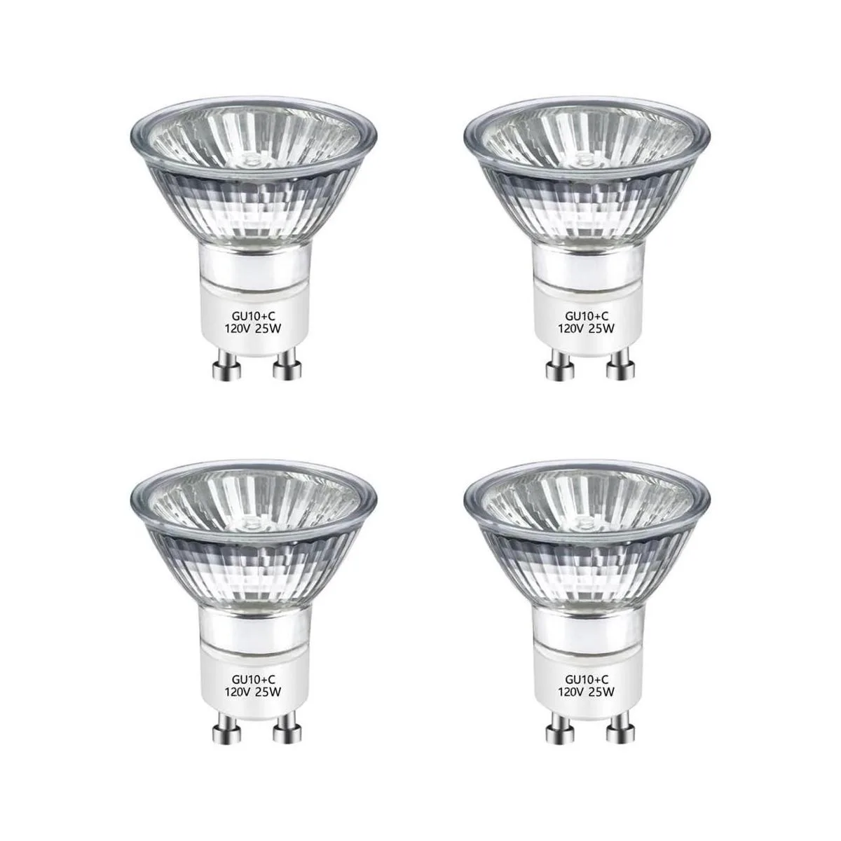 Ahevo GU10 Bombilla halógena de 120 V 25 W cubierta de_1