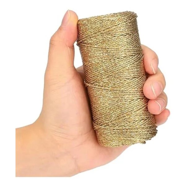 Cordel decorativo metálico para panaderos de 110 yardas_6