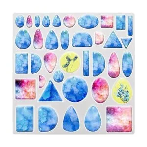 Szecl Juego de 38 cavidades para joyería de resina molde_6