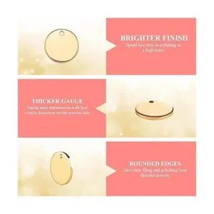 30 colgantes de etiqueta en blanco con estampado de metal_3