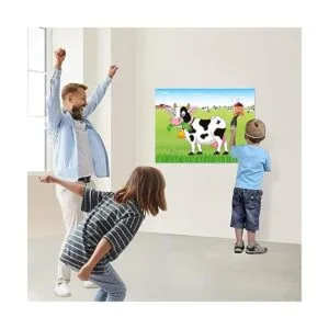ASTARON Pin The Tail on The Cow Juego de fiesta con 30_3