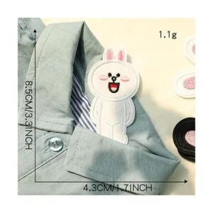 Parches de hierro para ropa de conejitos lindos con_3